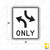 Left Turn Both Ways (Symbol) ONLY Sign R3-9a Left Turn Both Ways (Symbol) ONLY Sign R3-9a