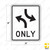 Left Turn Both Ways (Symbol) ONLY Sign R3-9a Left Turn Both Ways (Symbol) ONLY Sign R3-9a