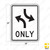 Left Turn Both Ways (Symbol) ONLY Sign R3-9a Left Turn Both Ways (Symbol) ONLY Sign R3-9a