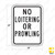 NO LOITERING OR PROWLING Sign H-25