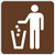 Litter Receptacle (Symbol) Sign RS-086 Litter Receptacle (Symbol) Sign RS-086