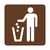 Litter Receptacle (Symbol) Sign RS-086 Litter Receptacle (Symbol) Sign RS-086