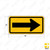 Single Head Arrow (Symbol) Sign W1-6 Single Head Arrow (Symbol) Sign W1-6