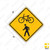 Combination Bike and Ped Crossing W11-15