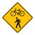 Combination Bike and Ped Crossing W11-15