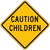 CAUTION CHILDREN Sign C1-2