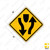 Divided Highway (Symbol) Sign W6-1 Divided Highway (Symbol) Sign W6-1