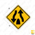 Divided Highway Ends (Symbol) Sign W6-2
