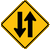 Two Way Traffic (Symbol) Sign W6-3 Two Way Traffic (Symbol) Sign W6-3