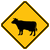 Cattle Crossing (Symbol) Sign W11-4 Cattle Crossing (Symbol) Sign W11-4
