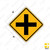 4-Way Intersection (Symbol) Sign W2-1 4-Way Intersection (Symbol) Sign W2-1