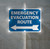 Flashing Evacuation Routing BlinkerSign routing sign