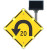 Flashing LED Curve Ahead Warning BlinkerSign® Flashing LED Curve Ahead Warning BlinkerSign®