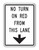 R10-11d NO TURN ON RED FROM THIS LANE (Arrow Symbol) Sign