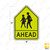 SW24-3 (CA) SCHOOL CROSSWALK AHEAD (symbol) Sign