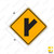W2-3 INTERSECTION WARNING (symbol) Sign