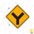 W2-5 Y INTERSECTION (symbol) Sign