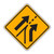 W4-6 Entering Roadway Added Lane (symbol) Sign