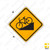 W7-5 HILL with BICYCLE (symbol) Sign