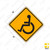 W11-9 HANDICAPPED CROSSING (symbol) Sign