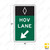E8-1a HOV LANE (arrow symbol) Sign