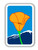 G30A (CA) Vertical POPPY FLOWER SCENIC ROUTE (symbol) Sign
