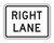 M5-6 RIGHT LANE Sign