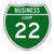 M1-2 BUSINESS ROUTE LOOP  (specify 1-2 digits) Sign