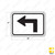 M5-1 Advance Turn Arrow (Left) Sign