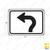 M5-3 Advance Turn Arrow (Left) Sign
