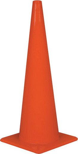 18 Unsheeted PVC Cones, Box of 100 - Safety Cones