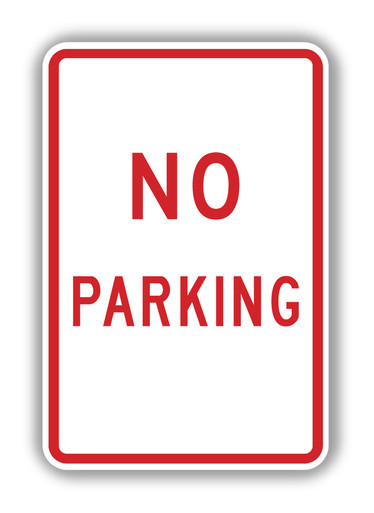 No Parking (Worded) Sign R8-3a - Prohibitive Signs | TAPCO