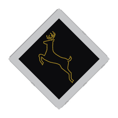 Deer Crossing LED Blank-out Compliant Warning FHWA MUTCD Sign (W11