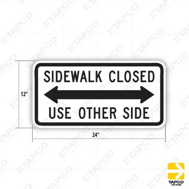USAストリート看板 SIDEWALK CLOSED