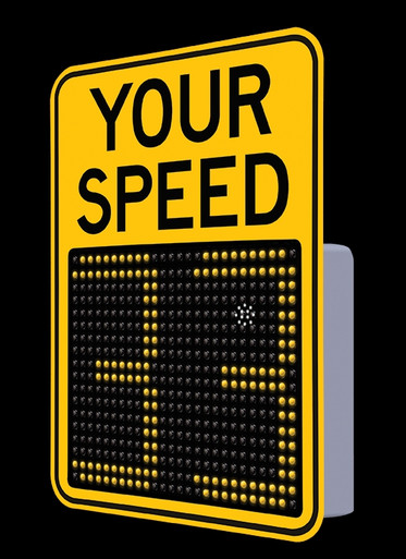 SafePace® EV 12FM Full Matrix Radar Feedback Sign - Full