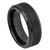 Sonic Black Ion Plated Tungsten Carbide Ring with Brushed Center Lines at Wedding Bands Forever