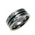 Epoch Men's Tungsten Ring With Genuine Koa Wood Inlay & Abalone Shell