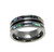 Epoch Men's Tungsten Ring With Genuine Koa Wood Inlay & Abalone Shell