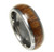 Devotion Domed Men's Tungsten Ring with Genuine Koa Wood Inlay