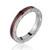 Tenacity 3mm Titanium Ring with Genuine Koa Wood Inlay & Hand Engraved Scroll