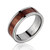 Diligence 6mm Titanium Ring with Genuine Hawaiian Koa Wood Inlay