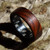 Whisk Cocobolo Wood and Carbon Fiber Wedding Band