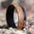 Inspire Carbon Fiber and Whiskey Barrel Wood Wedding Band