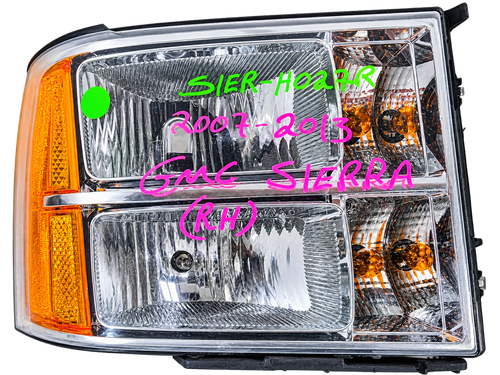 “2007-2013 GMC Sierra 1500 OEM RH Passenger Headlight Headlamp Assembly