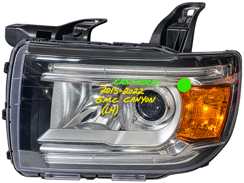 2015–2022 GMC Canyon left/driver-side OEM headlight assembly.