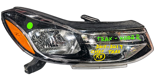 2017-2022 Chevy Trax RH Passenger Halogen Headlight
