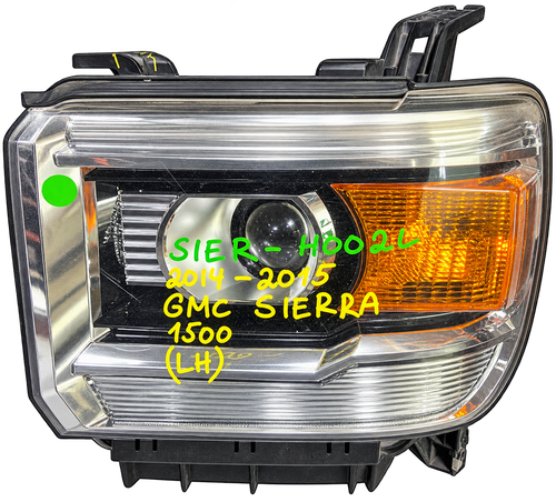 2014-2015 GMC Sierra 1500 LH Driver Side Projector Headlight