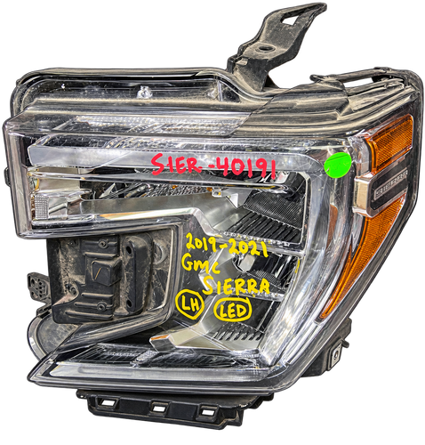 2019–2021 GMC Sierra 1500 LH Driver Side Headlight