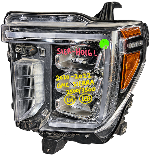 2020–2022 GMC Sierra 2500HD 3500HD LH Driver LED Headlight