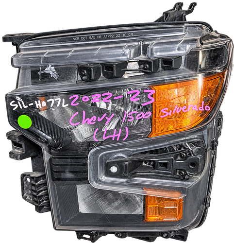 2022–2024 Chevy Silverado 1500 LH Driver Side Halogen Headlight